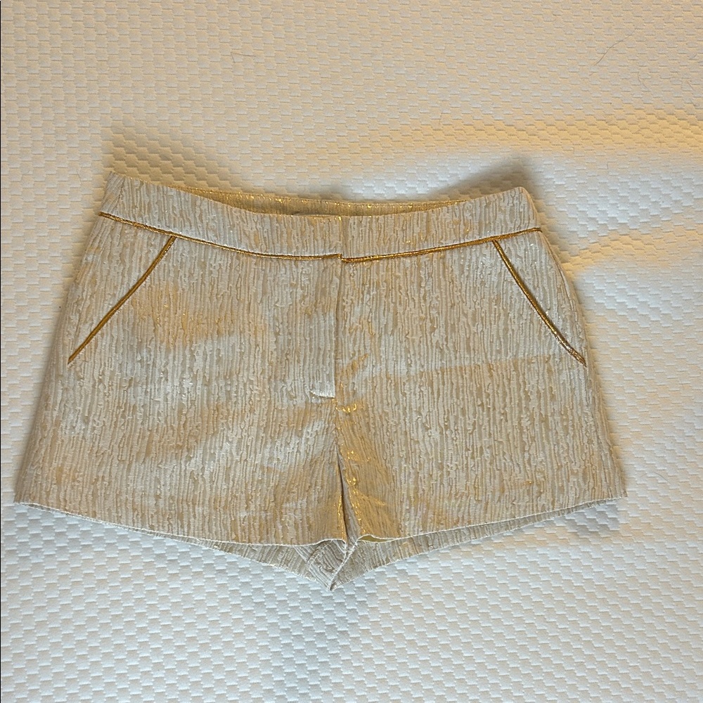 Forever 21 High Waist Cream Shorts